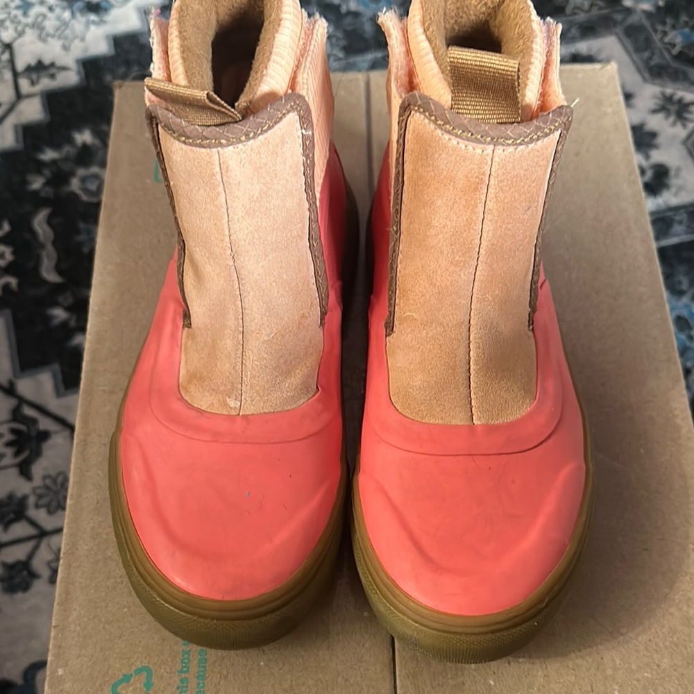 Vans Pink and Tan Snow/Rain Boots
